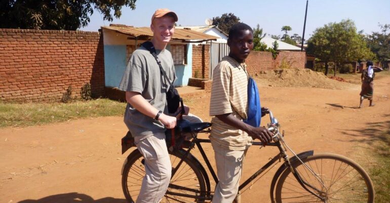 Bicycle taxi in Malawi